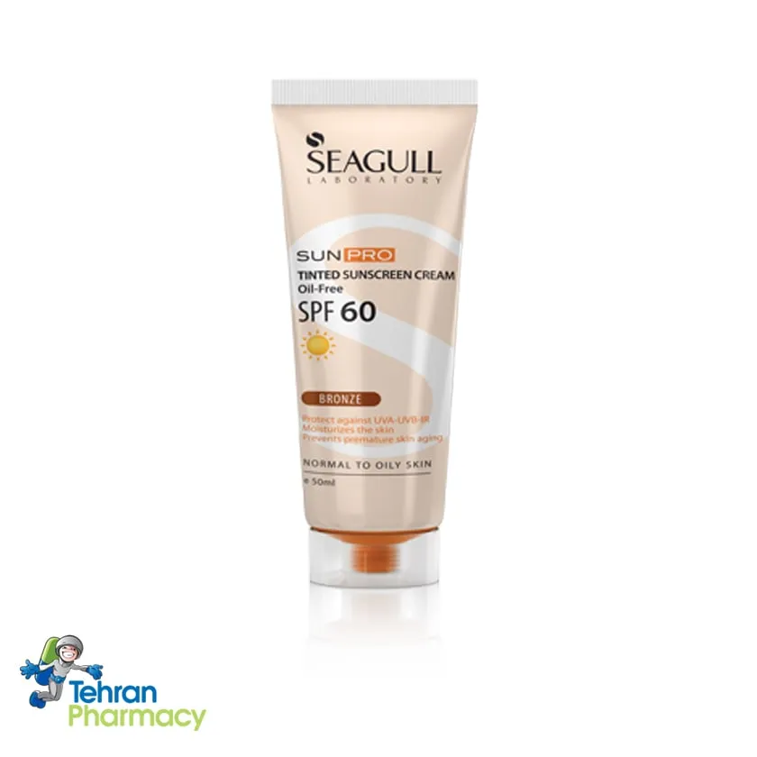 کرم ضد آفتاب برنزه فاقد چربی سی گل  SEAGULL - SPF60